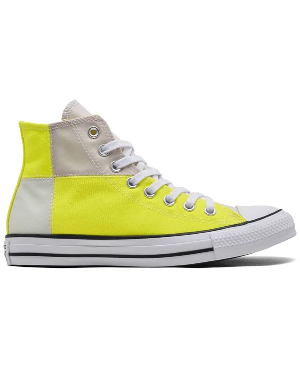 Converse All Star UV High Top - Mens Casual Basketball Shoes - Lemon Venom/White/Multi - Size 8.5