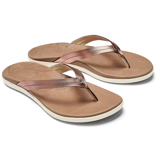 Olukai Women's Honu - Pink Copper/Sahara - 6