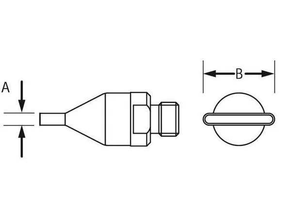 Weller F04 Nozzle 10, 0X1, 5