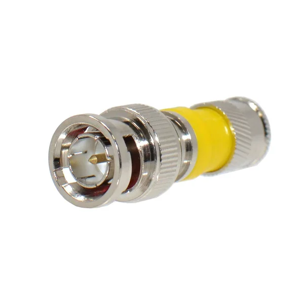 100 Pack BNC Compression Connector Adapter for RG6 Coax Cable Quad Shield CCTV