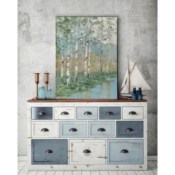 Birch Reflections I - Premium Gallery Wrapped Canvas - 24x32