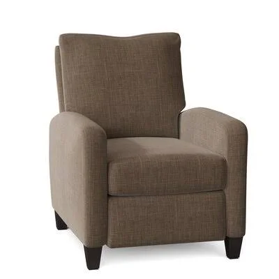 Merton 31x22 Wide Manual Standard Recliner Wayfair Custom Upholstery Body Fabric: Dumdum Stone - Leg Color: Black Walnut