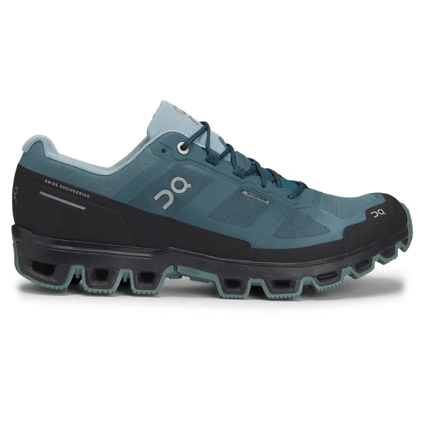 on Running Men's Cloudventure Waterproof Storm/Cobble - 14, D