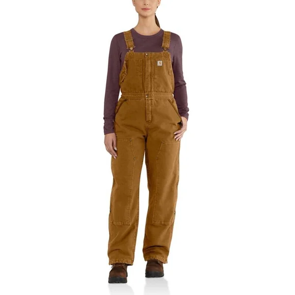 Carhartt Cotton Weathered Duck Wildwood Bib Overall, Black, 2x