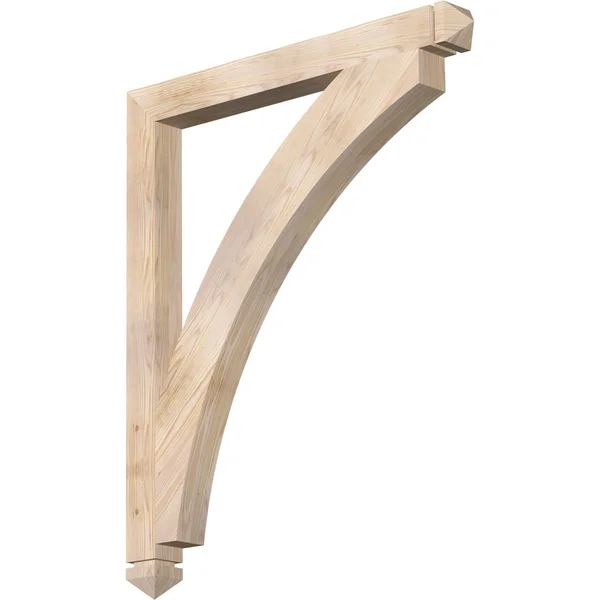 Ekena Millwork 3 1/2x22W x 38x22D x 46x22H Thorton Arts & Crafts Smooth BRACKET - Douglas Fir