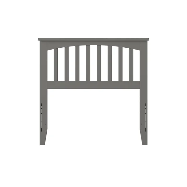 Atlantic Furniture Mission Slat Headboard, Gray, Twin