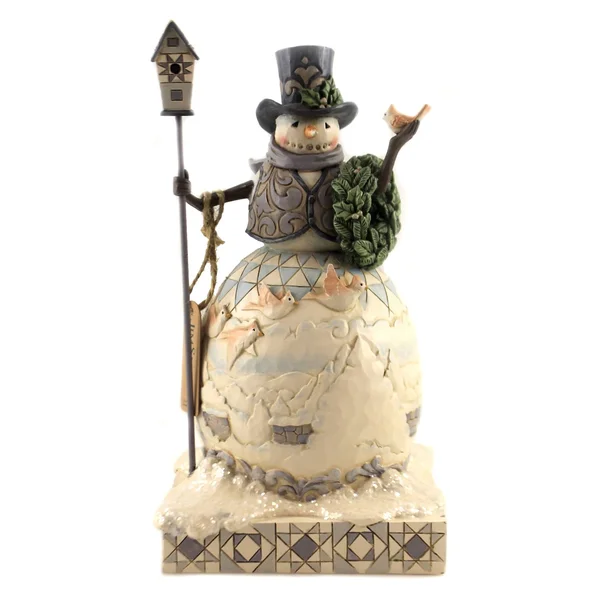 Woodland Snowman Cardinals Figurine by Jim Shore