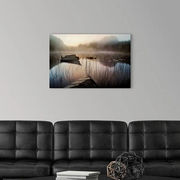 in The Misty Morning - Canvas Wall Art, 30x20, Great Big Canvas