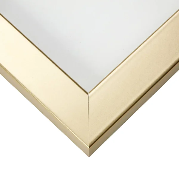 Craig Frames Bauhaus 125, Modern Brushed Gold Picture Frame, 12 x 12 inch
