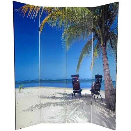 Kight 63x22 W x 70.88x22 H 4- Panel Folding Room Divider Latitude Run