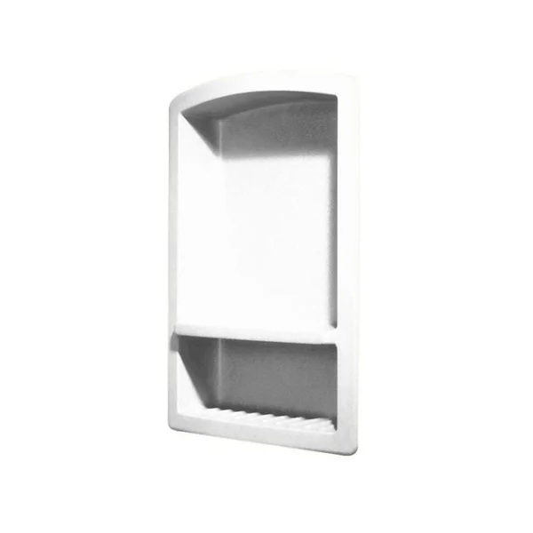 Swan RS-2215-018 Recessed Solid Surface Soap Dish, Bisque, 22x22 x 15x22 x 4 5/16x22