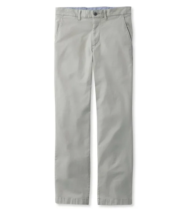 Men's Lakewashed Stretch Khakis - Standard Fit Gray 31x29, L.L.Bean