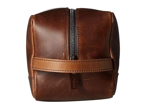 Shinola Navigator Zip Travel Kit Med Brown