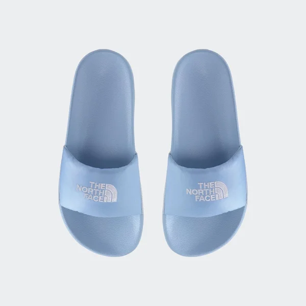 The North Face Women's Nuptse Slide - 6 - Angel Falls Blue, TNF White