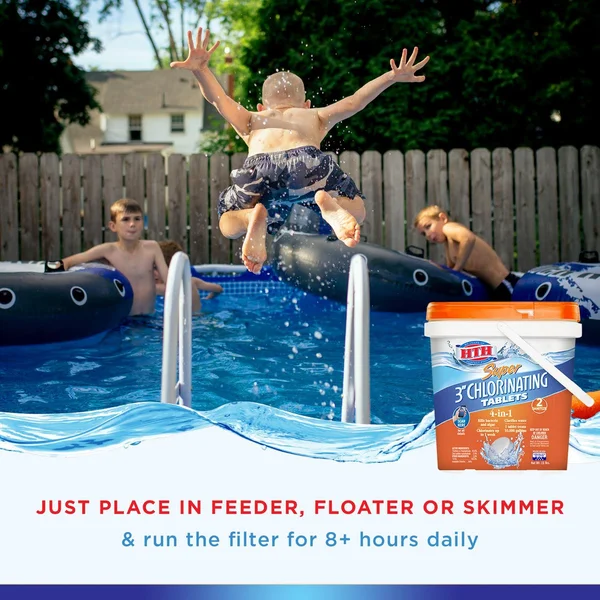 HTH 42038 Super Chlorinating Chemicals Tablet, 15 lb