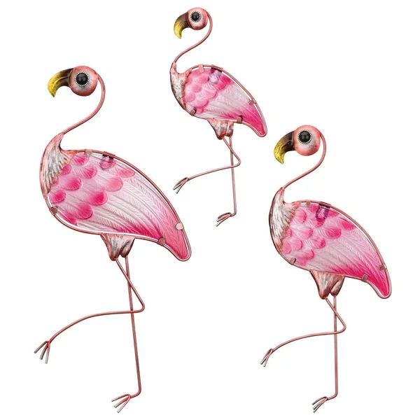 Flamingo Wall Decor Set/3 - 18 x 8