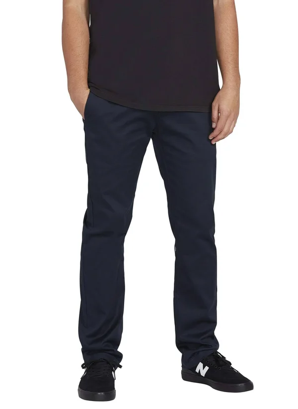Volcom Frickin Modern Stretch Chino Men's Pants - Dark Navy, Size 29