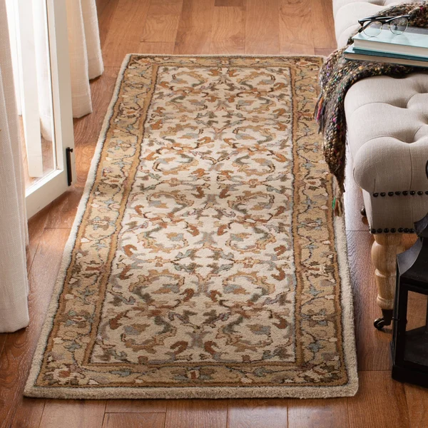 Safavieh Heritage HG967A 2&3x22 x 12&0x22 Runner Beige, Gold Area Rug