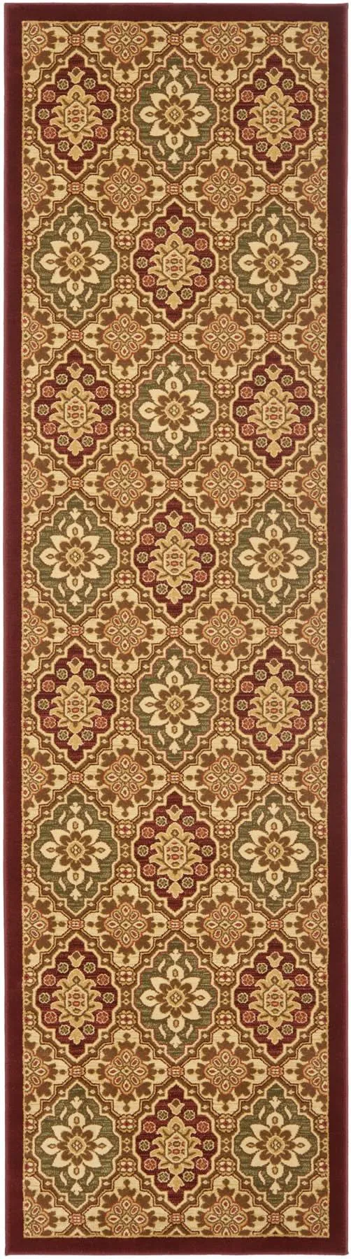 Safavieh Treasures Tre217-4012 8&9x22 x 12&0x22 Red - Ivory Area Rug