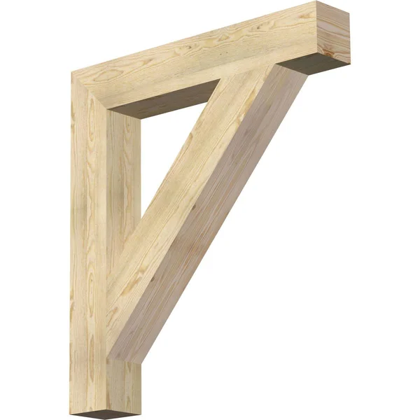 6x22W x 38x22D x 42x22H Traditional Block Rough Sawn BRACKET, Douglas Fir