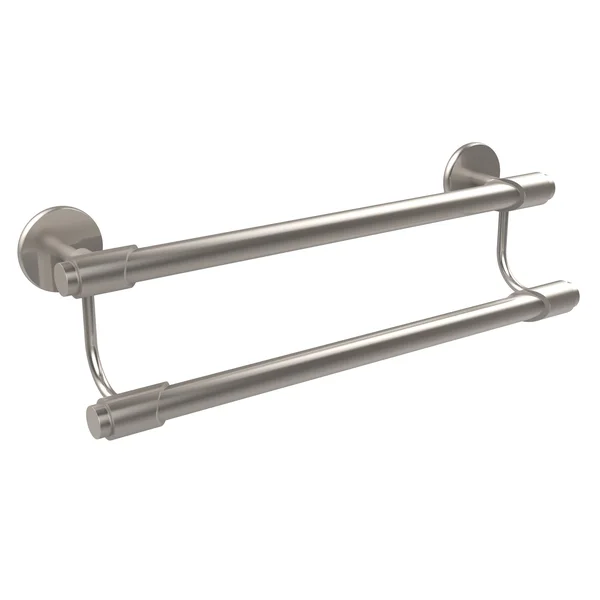 Allied Brass Tribecca Collection 18 inch Double Towel Bar Satin Nickel
