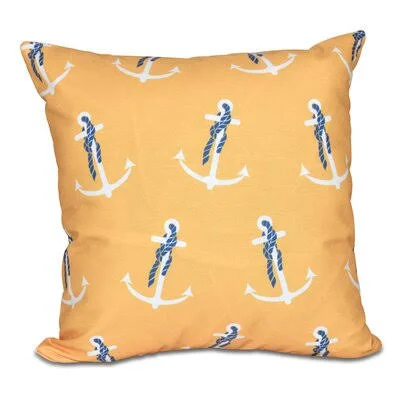 Throw Pillow Beachcrest Home Size: 20x22 H x 20x22 W - Color: Yellow