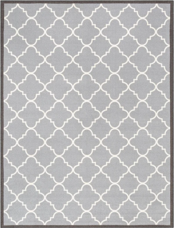 Well Woven Kings Court Brooklyn Trellis Modern Grey Area Rug, Size: 2&7 inch x 12& Runner, Gray