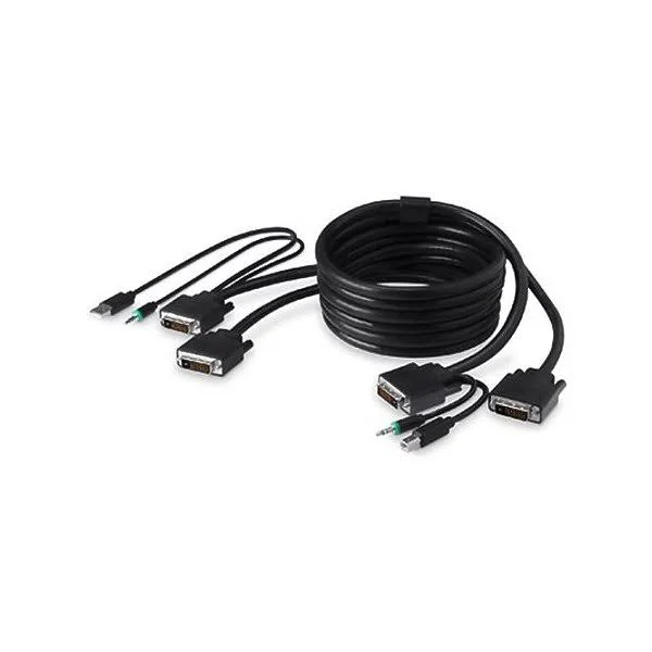 Belkin Secure KVM Cable Kit Video - USB, audio cable kit - 6 ft