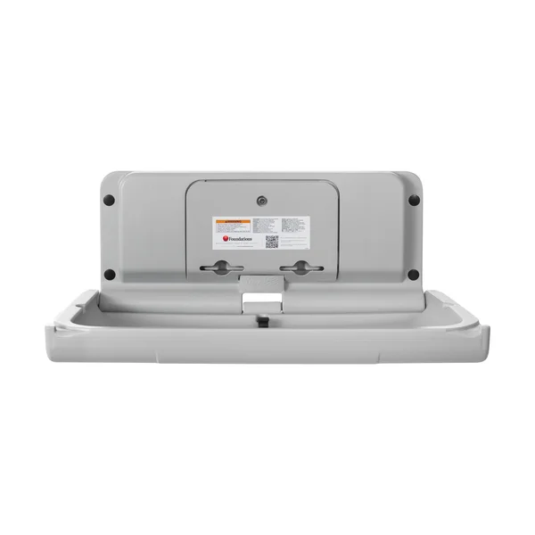 Foundations Ultra Horizontal Baby Changing Station with EZ Mount Backer PLATE, Gray