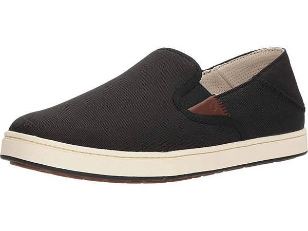 Olukai Men's Kahu - Black, Off White - 11.5