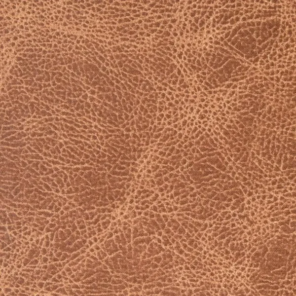 Kotter Home Faux Leather Square Ottoman (Light Brown w/ Gold Legs)