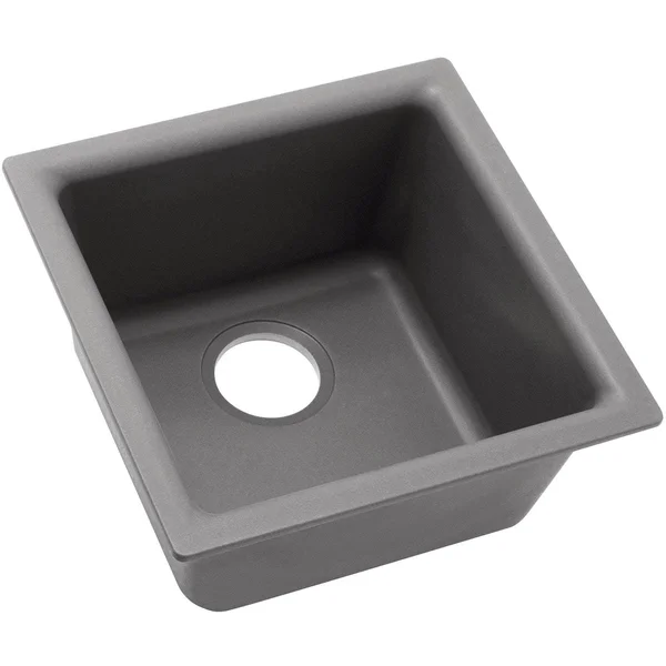 Elkay Quartz Classic ELG1616GS0 Greystone Single Bowl Dual Mount Bar Sink