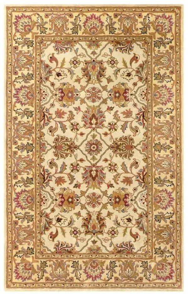 Safavieh Heritage HG452A Ivory - Light Gold 5& x 8& Area Rug