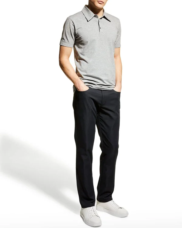 Peter Millar Men's eb66 5-Pocket Performance Pants, Black, Men's, 32