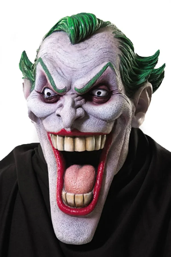 Rubie&s Costumes Men's Joker Adult Halloween Latex Mask, Green/White, OS