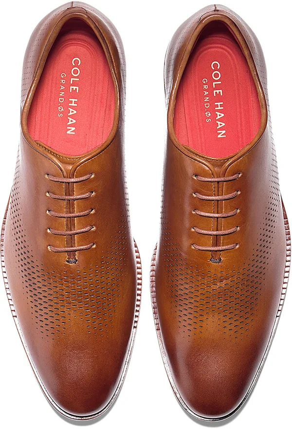 Cole Haan Washington Grand Laser Wingtip Oxford - British Tan-molten Lava 11 W