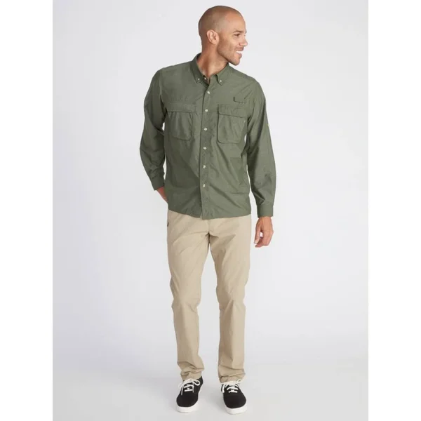 ExOfficio Air Strip Long-Sleeve Shirt - Men's Rust - XL
