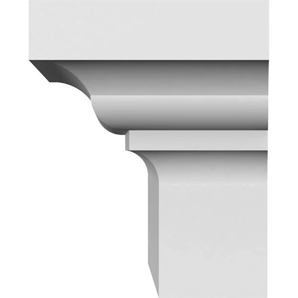 Ekena Millwork CRH05X40ST 40x22 Bottom Width x 44 3/8x22 Top Width x 5x22H x 1 7/8x22P Stratford Crosshead