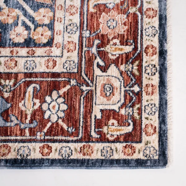 Lauren Ralph Lauren Darcy Traditional Oriental Polyester Rug - 5&3x22 x 7&6x22 - Navy/Red