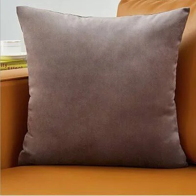 Sims Square Velvet Pillow Cover & Insert Wrought Studio Color: Light Brown