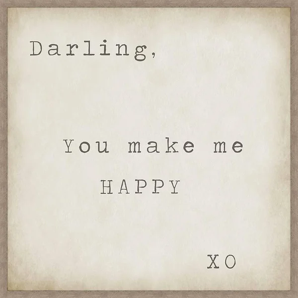 PTM Images You Make Me Happy Framed Textual Art - Gray