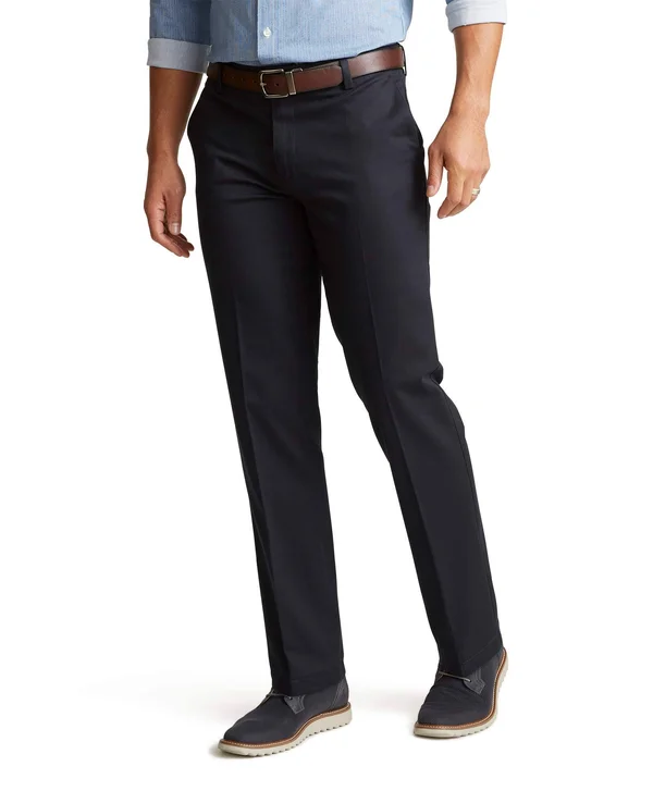 Dockers Men's Straight Fit Signature Lux Cotton Stretch Khaki Pant-Creased