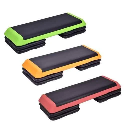 43&& Height Adjustable Fitness Aerobic Step with Risers