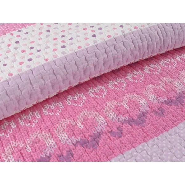 Cami Butterfly Cotton Quilt Set with Decorative Pillows - Twin
