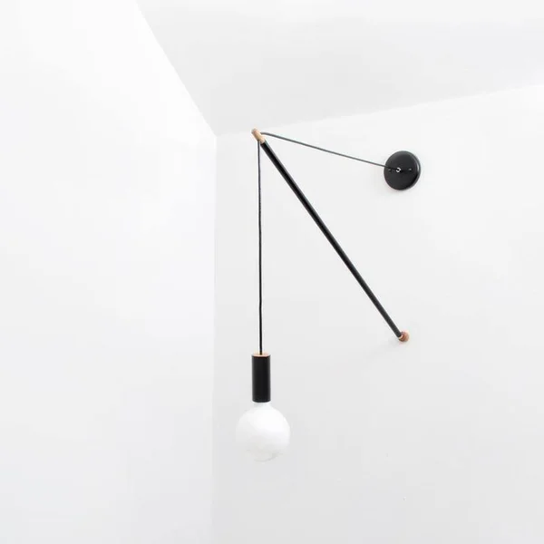 Pennant Wall Light by Andrew Neyer, Black, PL-3-BLK