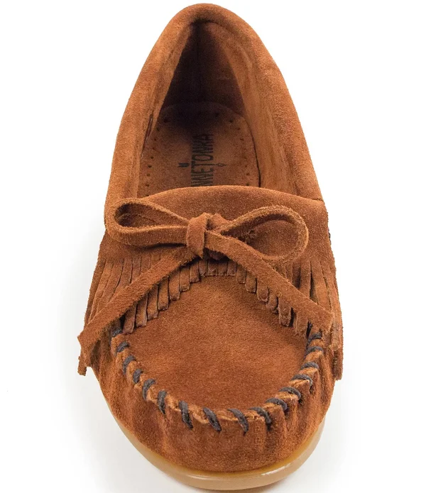 Minnetonka Kilty Moc 10 Women's Taupe