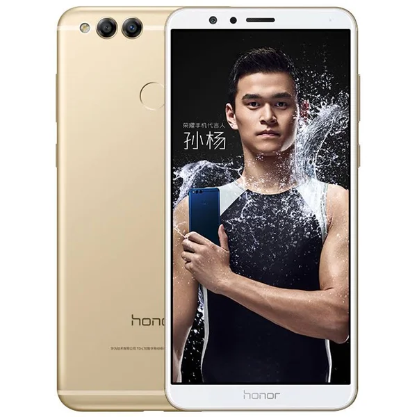 Huawei Honor 7X BND-AL10 Smartphone (Unlocked - CN Version, 4GB RAM, 32GB, Gold)