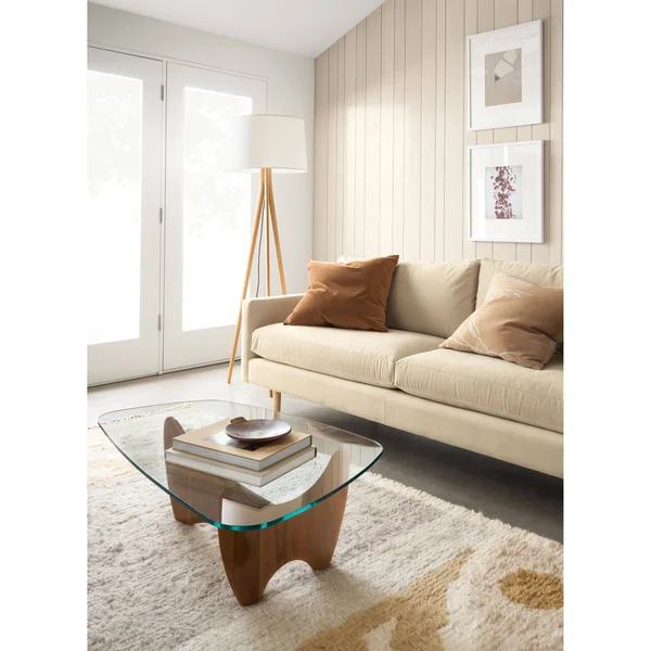 Room & Board, Modern Felix Two-Tone Velvet Throw Pillow 20W 13H in Mustard Brown