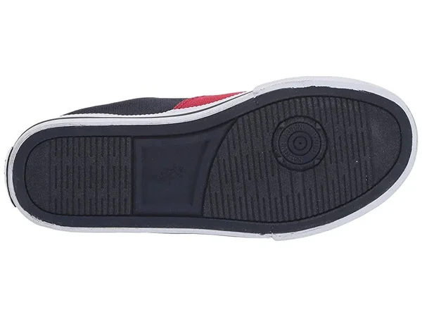 Boys& Polo Ralph Lauren Vaughn II Sneaker - Little Kid, Child, Size: 11.5, Navy/Red/White Canvas/Cotton