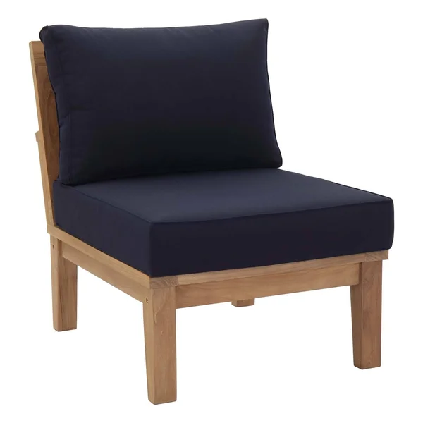 Modway Marina 2 Piece Outdoor Patio Teak Set - Natural Gray